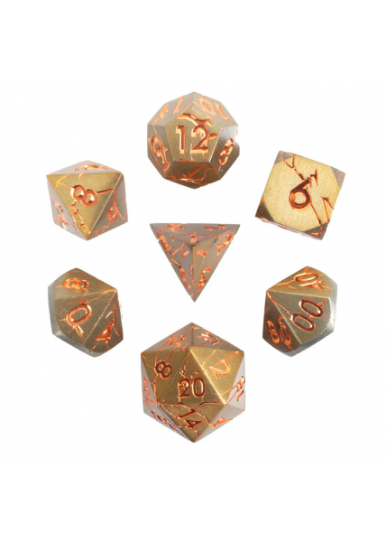 Dwarven Pride 7-Piece Metal Dice Set